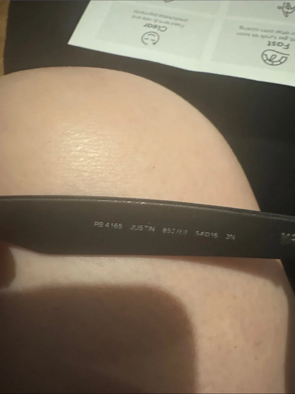 Ray-Ban Matte Black Square Sunglasses with Dark Lenses - Picture 3 of 5